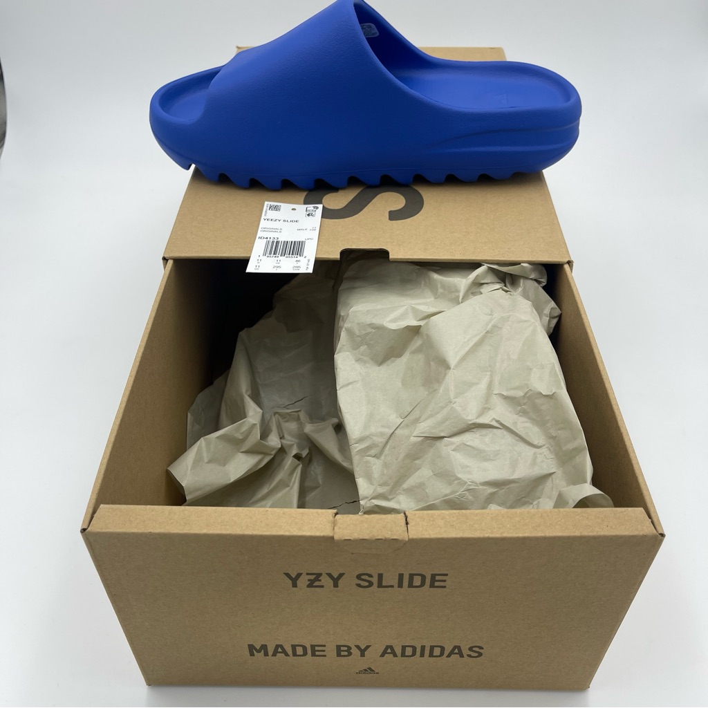 Adidas Yeezy Slide Azure Blue 2023 Size 11 Authentic Kanye West Slip On -Eu 46